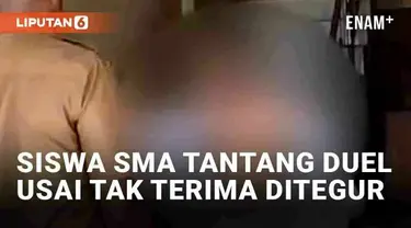 Aksi memprihatinkan kembali terjadi di lingkungan pendidikan. Seorang siswa SMA di Barito Selatan, Kalteng viral usai menantang guru berkelahi. Emosinya memuncak usai sang guru menegur dirinya agar merapikan seragam yang dipakai.