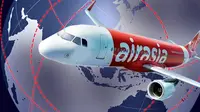 Ilustrasi Pesawat AirAsia hilang