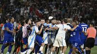 Tensi panas pertandingan perempat final cabor sepak bola Olimpiade 2024 Paris hari Sabtu (03/08/2024) dini hari WIB. (Philippe LOPEZ / AFP)(Philippe LOPEZ / AFP)