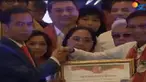 Jokowi menghadiri acara deklarasi dukungan untuk maju kembali dalam pemilihan Calon Presiden 2019 mendatang, oleh relawan Galang Kemajuan (GK Center).