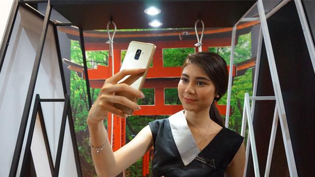 Samsung Galaxy A8. Liputan6.com/Agustin Setyo W