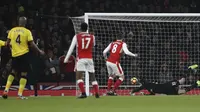 Satu-satunya gol balasan milik Arsenal dicetak oleh Alex Iwobi pada menit ke-58. (ADRIAN DENNIS / AFP)