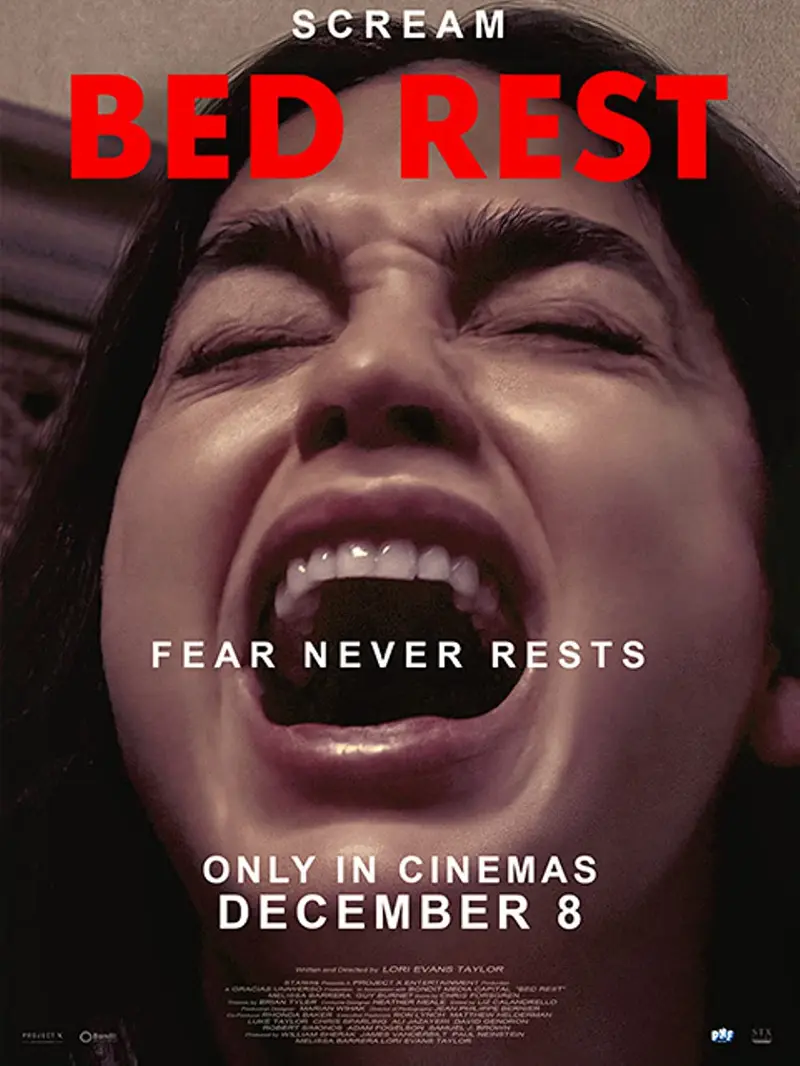 Poster film Bed Rest yang segera tayang 31 Maret 2023 di bioskop Indonesia.