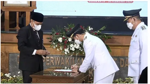 7 Momen Pelantikan Gibran Rakabuming Raka Jadi Wali Kota Solo, Dilakukan Virtual