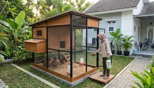 8 Ide Kandang Ayam Anti Bau dan Becek, Tips Menjaga Lantai Tetap Kering Sepanjang Musim