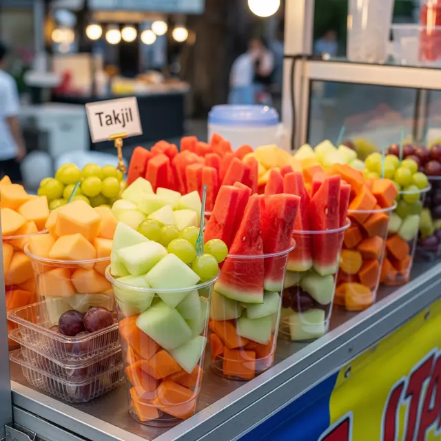Ide Jualan Takjil Aneka Buah Potong Segar (AI)