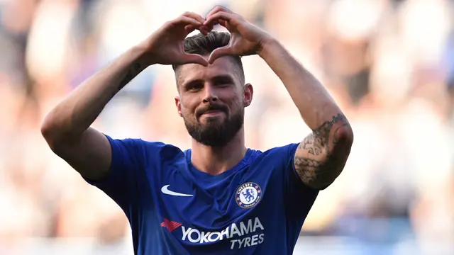FOTO: Gol Olivier Giroud Antar Chelsea Bungkam Liverpool