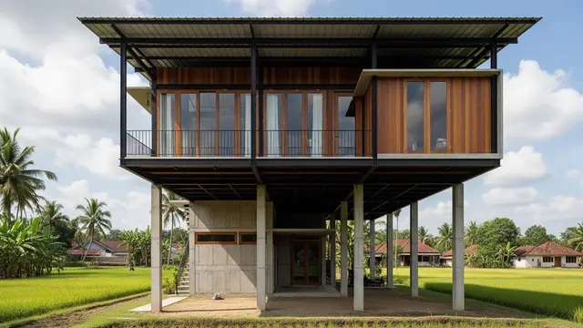 Model Rumah Semi Industrial yang Cocok di Lingkungan Pedesaan