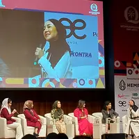 Shandy Purnamasari hadir menjadi pembicara di Event Pelantikan HIPMI Womenpreneur