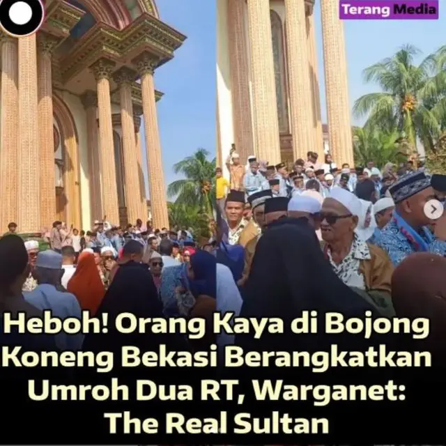 Viral Sosok Sultan Bojong Koneng Berangkatkan Warga 2 RT di Bekasi untuk Umroh Gratis