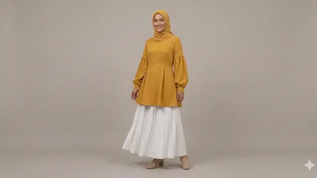 Ide Outfit Lebaran untuk Kulit Sawo Matang agar Terlihat Cerah. Gemini