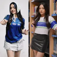 Lihat di sini beberapa potret padu padan Eca Aura pakai rok mini, tapi OOTDnya selalu kelihatan sopan.