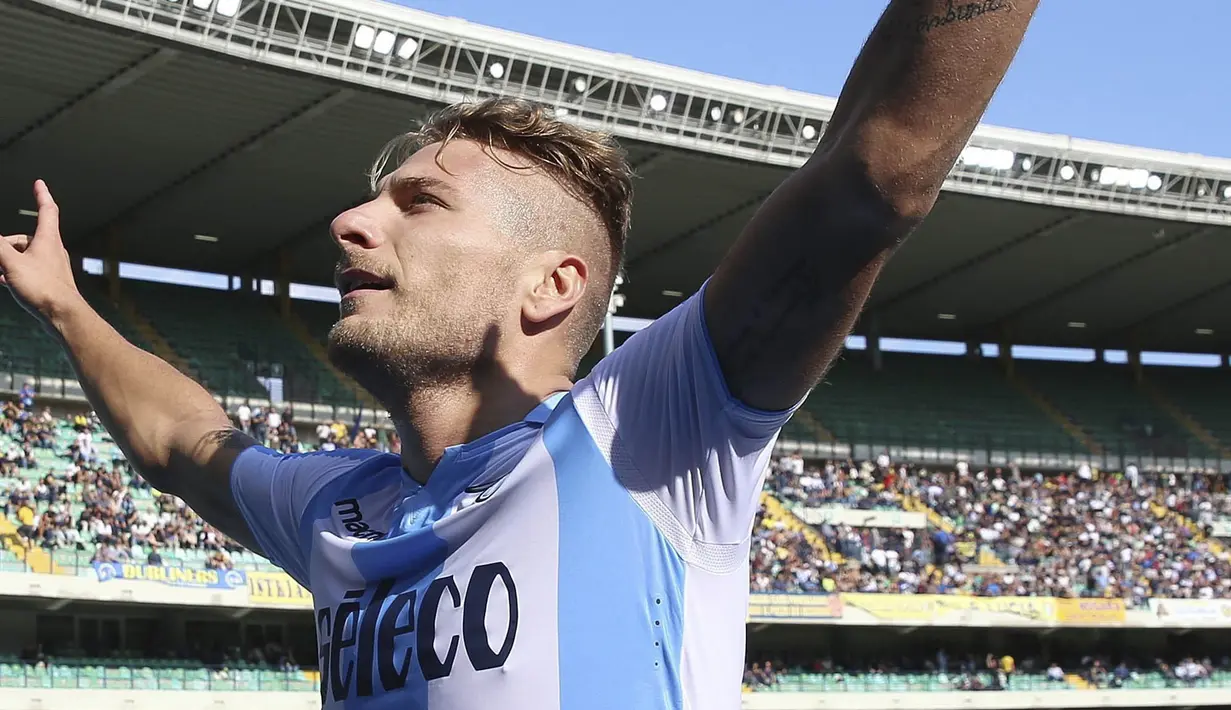 2. Ciro Immobile (Lazio) - 8 Gol (2 Penalti). (AP/Filippo Venezia)