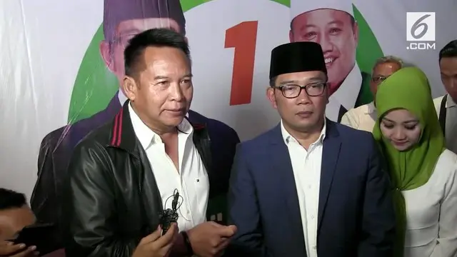 TB Hasanudin mengucapkan selamat kepada pasangan Ridwan Kamil dan Uu Ruzhanul Ulum yang telah menang hitung cepat Pilkada Jawa Barat.