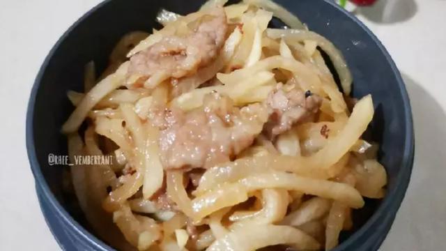 Resep tumis daging lobak ala Korea. (dok. Cookpad @rhee_vemberiani)