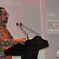 Ketua KPK Abraham Samad memberikan sambutan saat menghadiri Seminar Pencegahan Korupsi di Balai kota, Jakarta, Kamis (6/11/2014) (Liputan6.com/Herman Zakharia) 