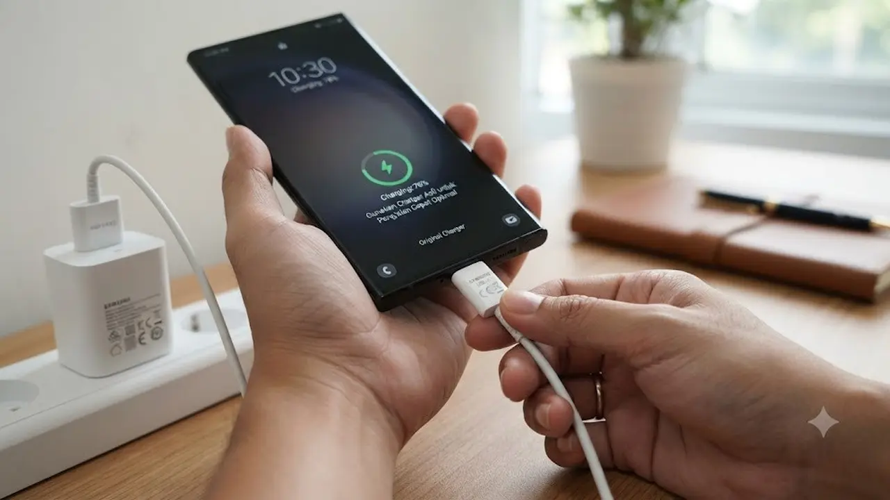 Gunakan Charger Asli (AI Generated)