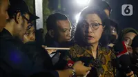 Senyum Sri Mulyani Saat Ditanya Isu Mundur dari Kabinet Prabowo