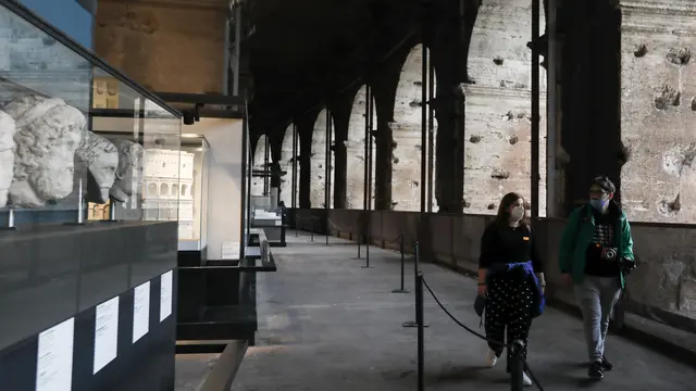 Kasus COVID-19 Melonjak, Colosseum Roma Ditutup Sementara