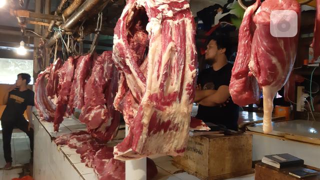 Produk daging sapi di Pasar Tomang Barat
