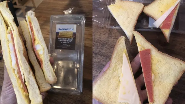 10 Potret Isian Roti Ini Tak Sesuai Ekspektasi, Bikin Kecewa