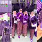 Viral acara pernikahan unik serba warna ungu. (Sumber: TikTok/@betaria_purple)