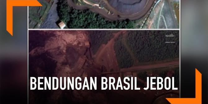 VIDEO: Foto Bendungan di Brasil Sebelum dan Sesudah Jebol
