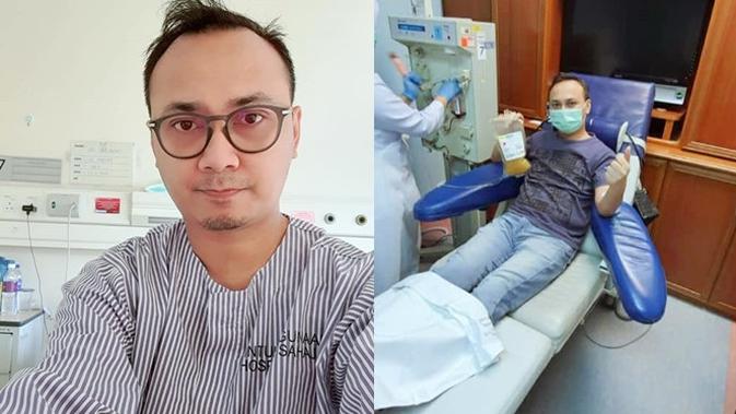 Pria ini bagikan plasma darahnya setelah sembuh dari Corona Covid-19. (Sumber: Facebook/Reza Huzairi Zayn)