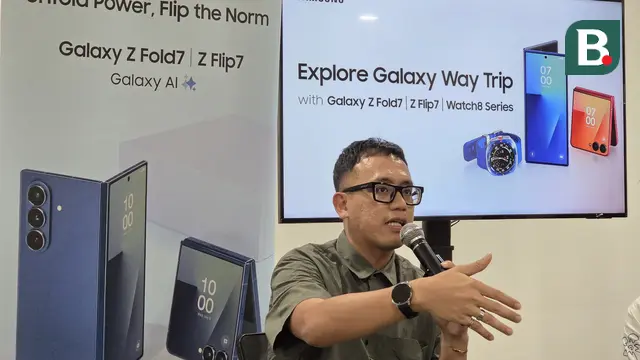    MX Product Marketing Senior Manager Samsung Electronics Indonesia, Ilham Indrawan di workshop 'Explore Galaxy Way Trip' di Pulau Jeju, Korea Selatan. Liputan6.com/Iskandar