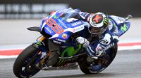 Pebalap Movistar Yamaha, Jorge Lorenzo, membukukan waktu lap tercepat pada latihan bebas pertama (FP1) MotoGP Jerez.