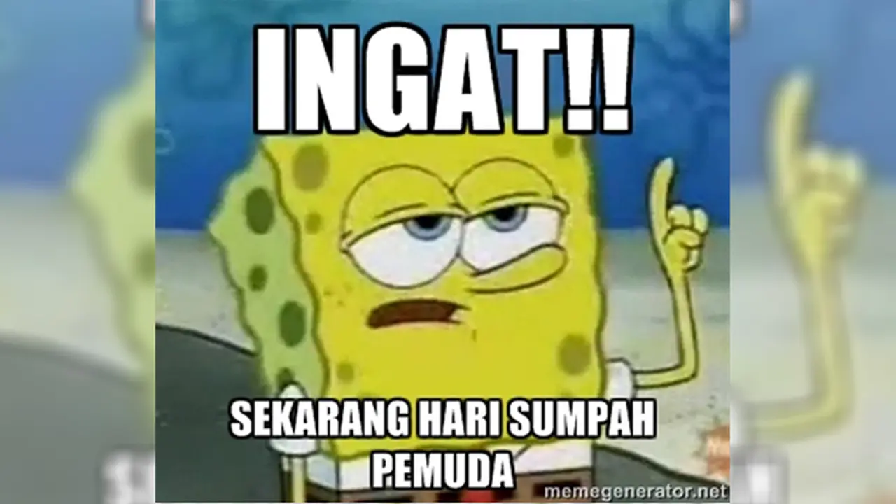 Meme Hari Sumpah Pemuda Bedakan Pemuda Dahulu dan Sekarang