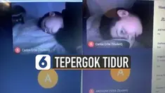 Saat pandemi sepertin ini kelas online masih dilakukan. Tetapi ada kejadian konyol saat kelas online yang satu ini. Seorang siswa tepergok tidur saat kelas online.