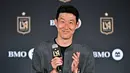Dengan pengalamannya di Eropa, Son Heung-min optimistis mampu membawa LAFC berbicara banyak di MLS. (Frederic J. Brown/AFP)