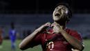 Gelandang Timnas Indonesia U-22, Osvaldo Haay, merayakan gol yang dicetaknya ke gawang Thailand pada laga SEA Games 2019 di Stadion Rizal Memorial, Manila, Selasa (26/11). Indonesia menang 2-0 atas Thailand. (Bola.com/M Iqbal Ichsan)
