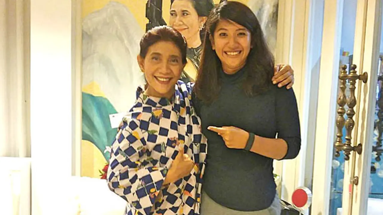 Fika Fawzia dan Menteri Susi/Instagram