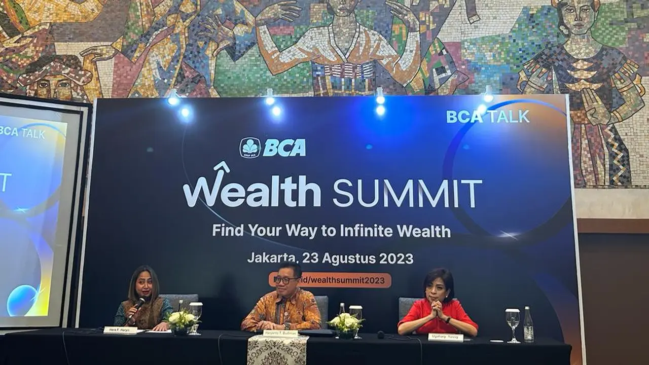 Konfrensi pers BCA Wealth Summit 2023, Rabu (23/8/2023). (Foto: Liputan6.com/Elga N)