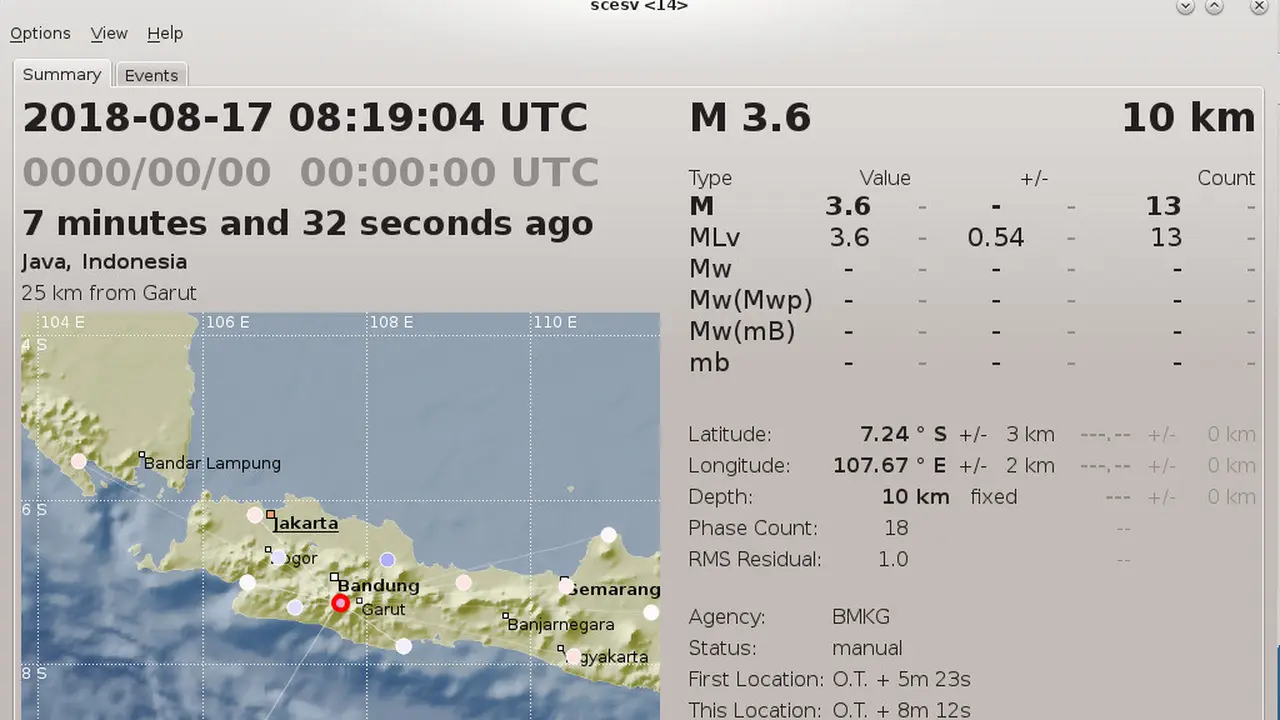 info gempa BMKG