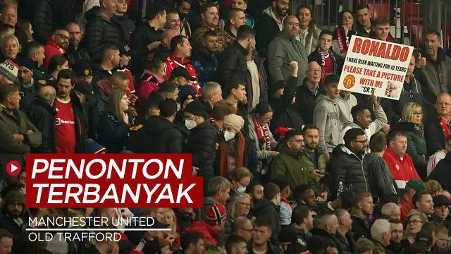 MOTION GRAFIS: 10 Pertandingan dengan Penonton Membludak Setelah Jeda Covid-19, Suporter Manchester United Mendominasi