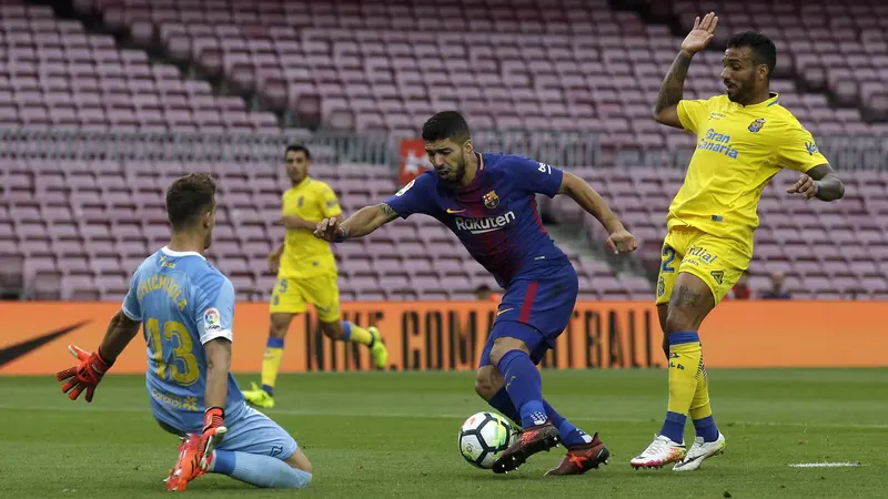 FOTO: Bermain Tanpa Penonton, Barcelona Tekuk Las Palmas