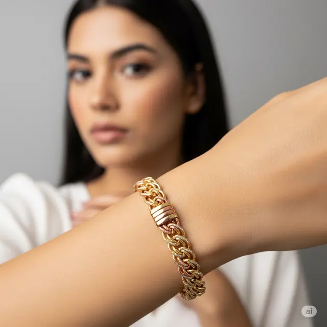 Model Gelang Emas Mewah yang Awet. Foto: Gemini
