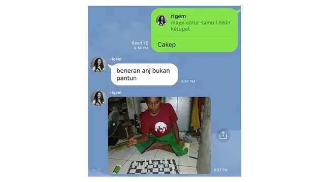 6 Chat Dikira Pantun Ini Kocak, Akhirnya Bikin Senyum Tipis