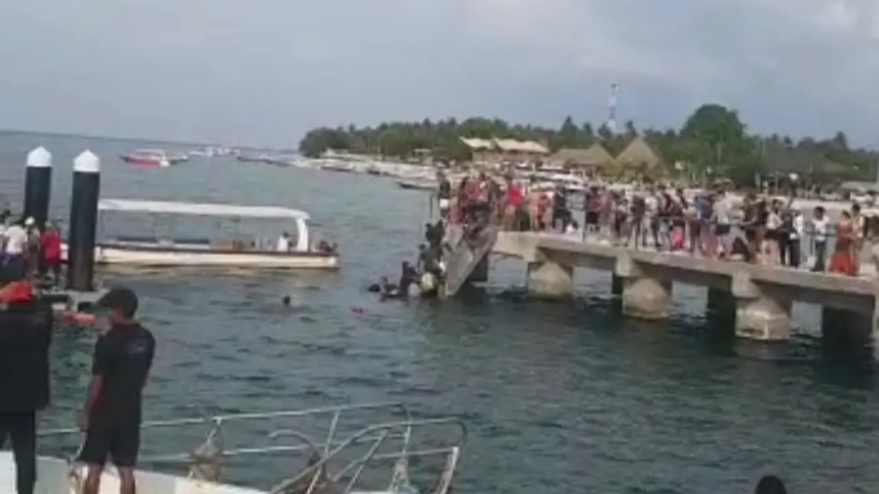 Jembatan Ambruk di Nusa Penida