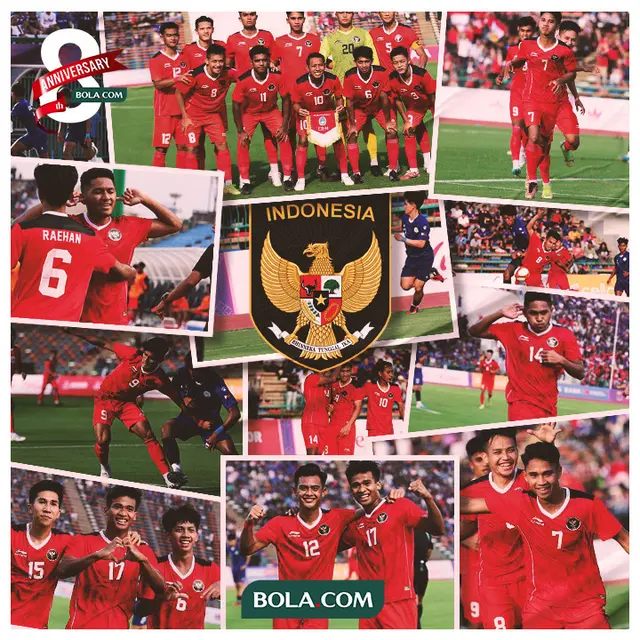 SEA Games 2023 - Kolase Foto Timnas Indonesi U-22 di SEA Games 2023
