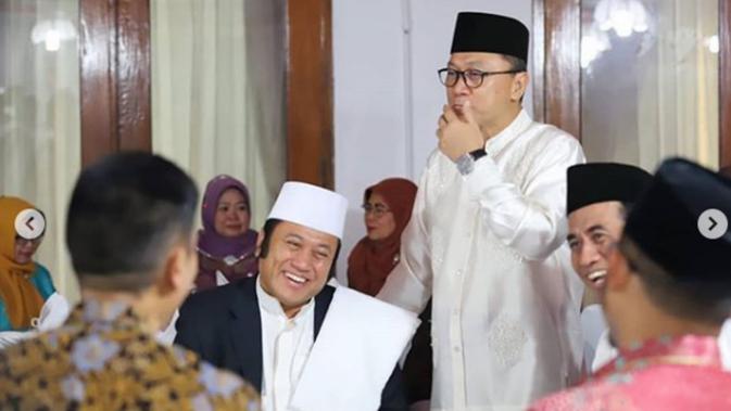 Bupati Lampung Selatan Zainudin Hasan bersama Ketua MPR RI Zulkifli Hasan, Menteri Pertanian, dan Jaya Suprana (Sumber: @bangzainhs)