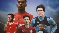 Premier League - Ilustrasi Pau Torres, Christopher Nkunku, Dominik Szoboszlai, Sandro Tonali, Jurrien Timber di Liga Inggris (Bola.com/Adreanus Titus)