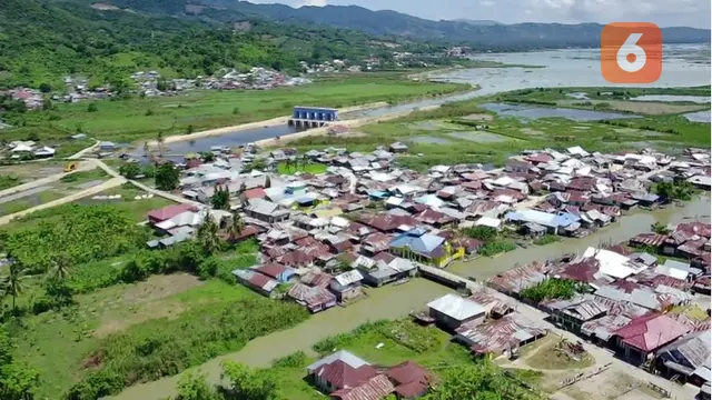 Pemukiman warga yang menjadi lokasi proyek revitalisasi danau limboto (Arfandi/Liputan6.com)