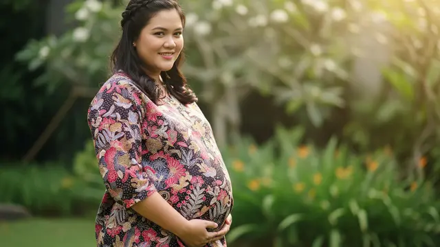 Outfit Ibu Hamil Gemuk Terbaru. Foto: Gemini