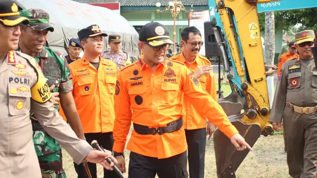 Latgab tanggap bencana di Banyumas, Jawa Tengah. (Foto: Eddy Wahono untuk Liputan6.com)