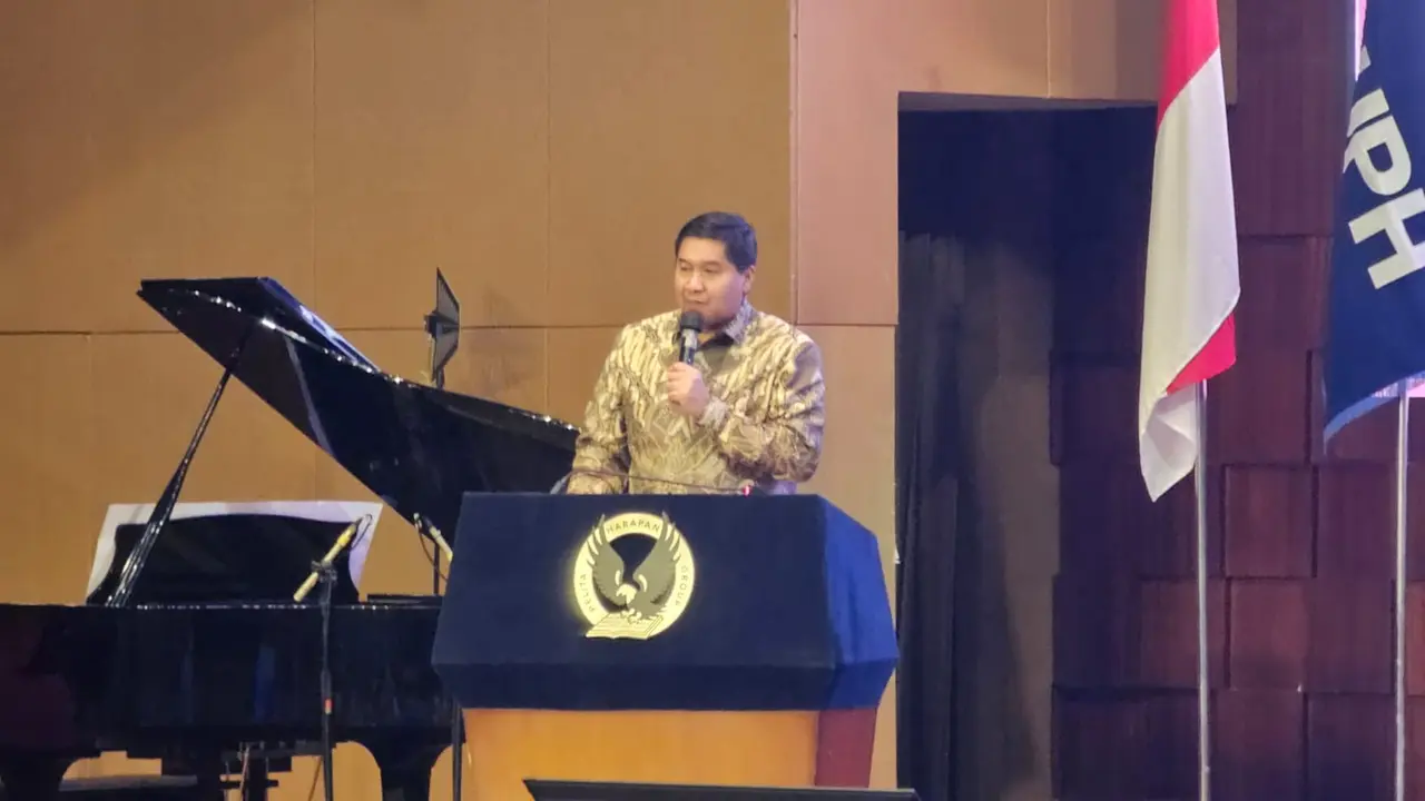 Menteri Perumahan dan Kawasan Permukiman (PKP), Maruarar Sirait menghadiri Seminar Nasional Republik Indonesia 2026. (Liputan6.com/Pramita)