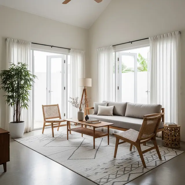 9 Model Ruang Tamu Sempit Ceiling Tinggi agar Terlihat Lapang